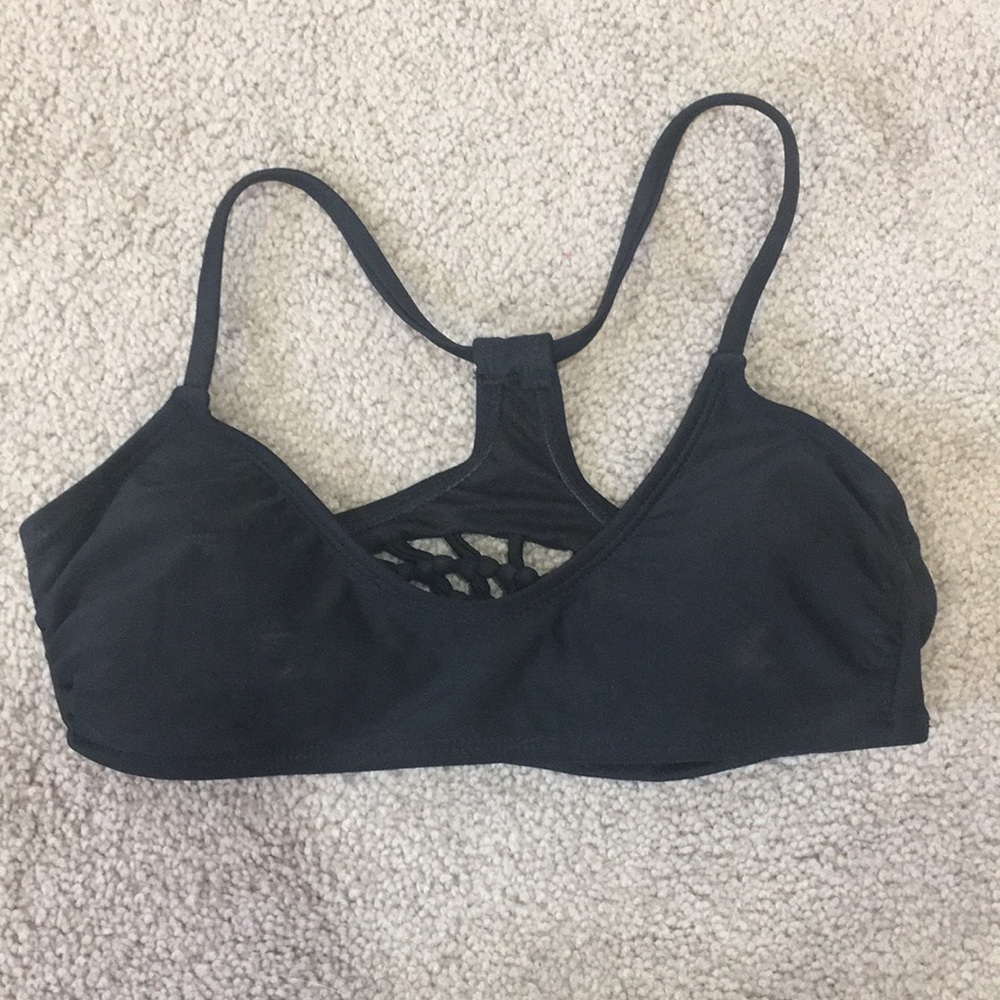 Scoop neck bikini top